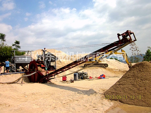 廣東篩沙洗沙機使用現場